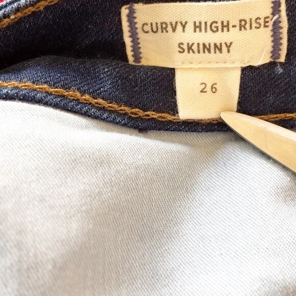 Madewell Jeans Curvy High Rise Skinny 26 Stretch Denim - Picture 4 of 5
